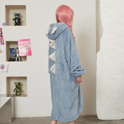【50% OFF】Cartoon Dinosaur Hooded Pajamas Dress