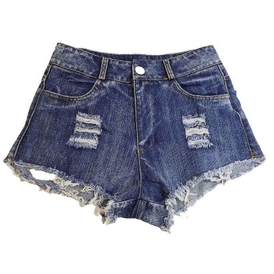 Sexy Ripped Hollow Out Denim Shorts Lingerie