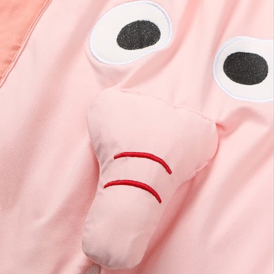Girlfriend Boyfriend Cartoon Elephant Short Sleeve Pajamas Set