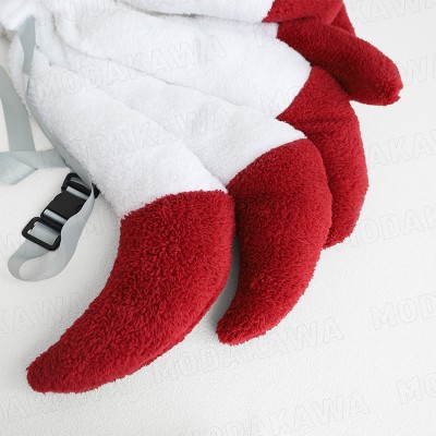 Nine-tailed Fox Plush One-piece Hooded Pajamas