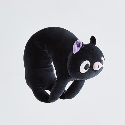 Cartoon Bat Wearable Hooded Blanket Neck Pillow Two Pieces