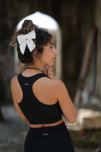 Aero Bra Top Midnight Black