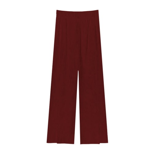 Chic Pure Color Knit Split Casual Pants