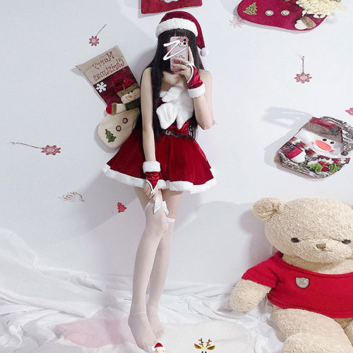 Sweet Christmas Off Shoulder Dress
