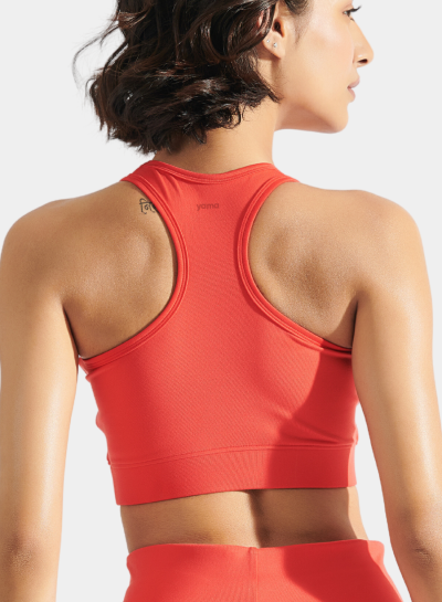 Flo Bike Short & Bra Top Combo Fiery Coral