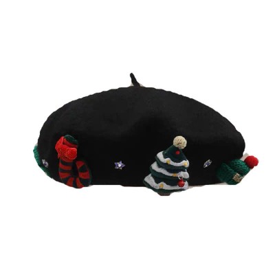 Kawaii Christmas Beret Hat