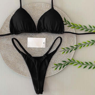 Fashion basic sexy split bikini