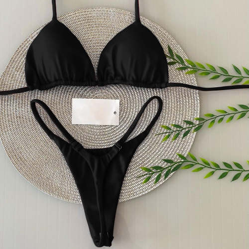 Fashion basic sexy split bikini