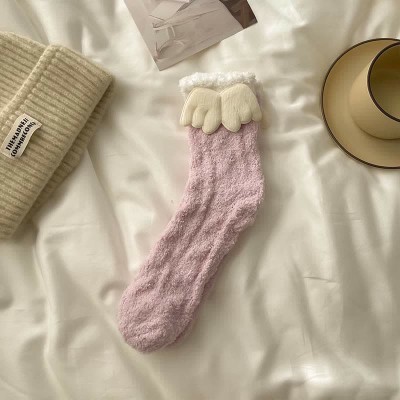 Cute Cartoon Bunny Reindeer 3D Decor Plush Socks Warm