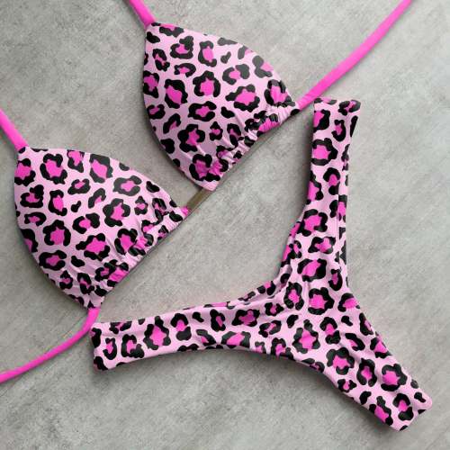 Casual personality leopard print sexy bikini