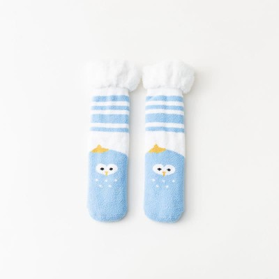 Cute Cartoon Christmas Pattern Print Plush Socks
