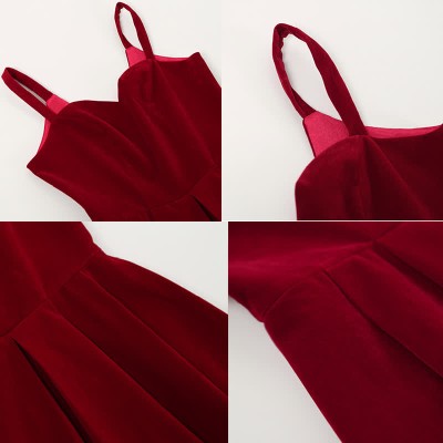 Fashion Cross Knit Sweater A-line Slip Dress