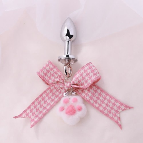 Cat Claw Bowknot Anal Plug Nipple Clamps SM Accessories