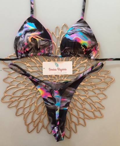 Fashionable resort style suspender bikini
