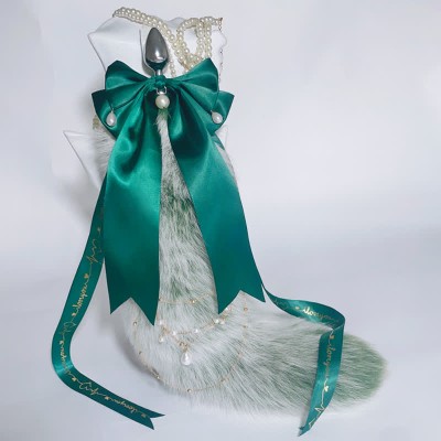 Fox Tail Bow Knot Chian Anal Plug SM Accessories
