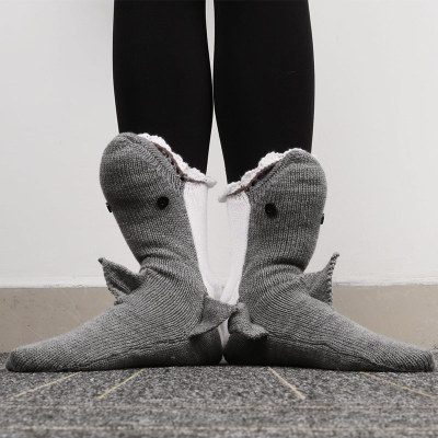 Cute Cartoon Crocodile Knit Socks