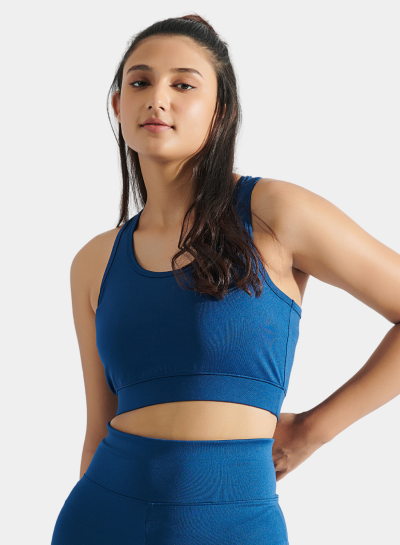 Flo Bra Top Navy Peony