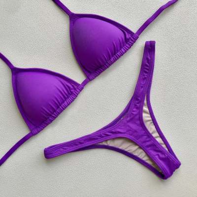 Solid Color Fashion Resort Bikini