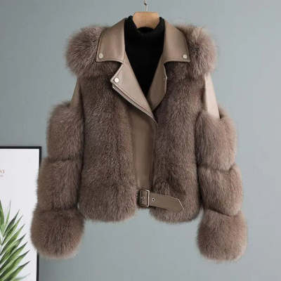 Luxury Leather Fur Jacket