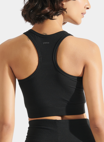 Aero Bra Top Midnight Black