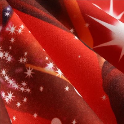 Fashion Christmas Pattern Print Slip Dress