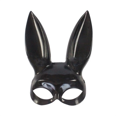 【$9.99】Cosplay Bunny Sexy PU Slip Dress Lingerie Set