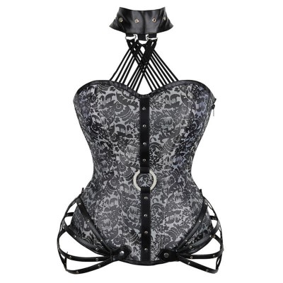Gothic Steampunk Halter Corset Tops