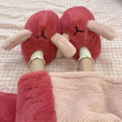 【50% OFF】Funny Cartoon Bunny Plush Hooded Jumpsuit Pajamas Dress