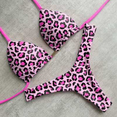 Casual personality leopard print sexy bikini