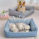 Fluffy Breathable Cooling Washable Dog Sofa Bed
