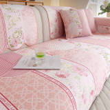 Floral Chic Sofa Decoration Protection Wave Edge Non-Slip Couch Cover