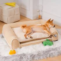 Deluxe Flannel Double-Layer Orthopedic Dog Sofa Bed