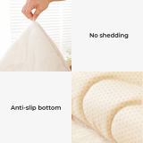 Wave Pattern Soft Plush Non-slip Couch Cover