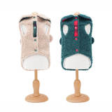 Plaid Trim Sherpa Dog Vest - Cozy, Cute, and Perfect for Winter
