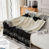 Chenille Short Velvet Artistic Pattern Throw Couch Cover