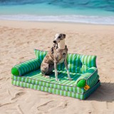 Stripe Waterproof Foldable Large Dog Sofa Bed - Sunny Siesta