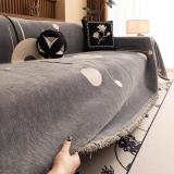 Modern Planet Cup Style Cat-Friendly Chenille Throw Couch Cover