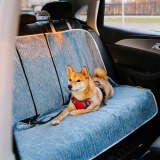 Waterproof Striped Chenille Pet Car Seat Protector Cover-Road Safer