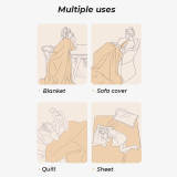 Solid Colour Fleece Furniture Protector Couch Cover