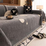 Modern Planet Cup Style Cat-Friendly Chenille Throw Couch Cover