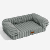 Cream Fluffy Comfort Orthopedic Dog and Cat Sofa Bed