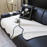 Waterproof Teddy Fleece Non-Slip Straight Couch Cover