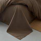 Wavy Jacquard Percale Cotton Duvet Cover Bed Sheet Set