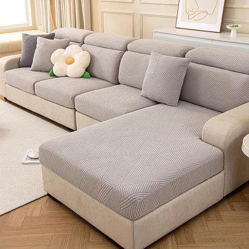 Modern Geometric Stretch Full-Wrap Magic Couch Cover
