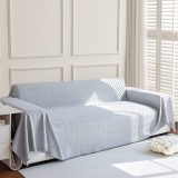 Diamond-Pattern Chenille Cat-Scratch Resistant All-Season Throw Couch Cover