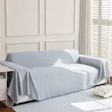 Diamond-Pattern Chenille Cat-Scratch Resistant All-Season Throw Couch Cover