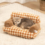 Vintage Leisure Diamond Dog & Cat Sofa Bed