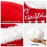 Festive Plush Cozy Dog Bed - Christmas Sleigh