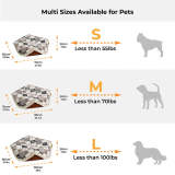 Washable Anti-Scratch Boho Tassel Calming Round Dog Bed - Hunter Night