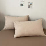 Premium Waffle Weave Breathable Cotton Bed Sheet Set